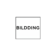 Textlogo "BildDing". Dargestellt ist der mit einem Kasten umrahmten Text BILDDING.